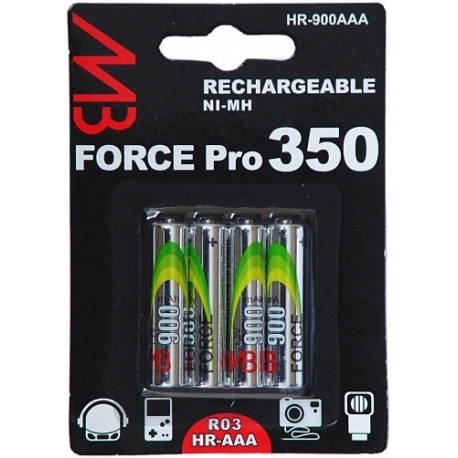 Piles rechargeables LR03 900mAh