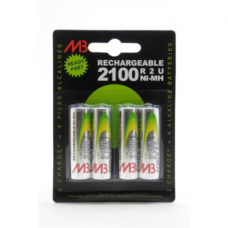 Piles rechargeables LR06 2100mAh